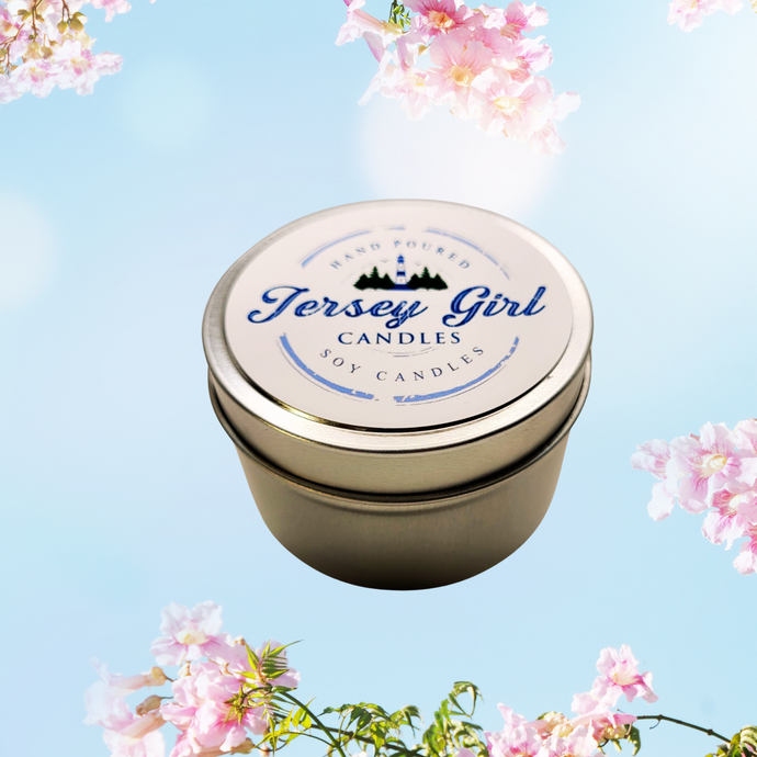 6 Ounce Tin Candle -- Spring Scents