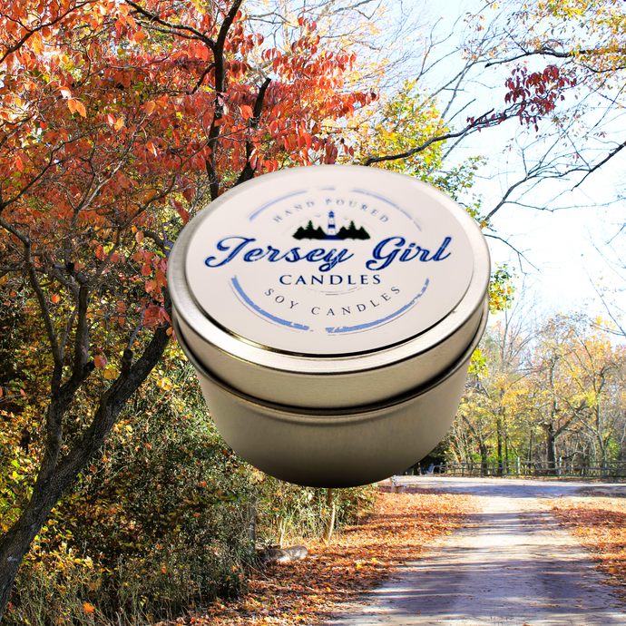 6 Ounce Tin Candle -- Fall Scents